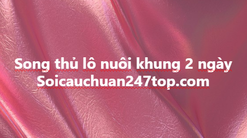 Song thủ lô nuôi khung 2 ngày 